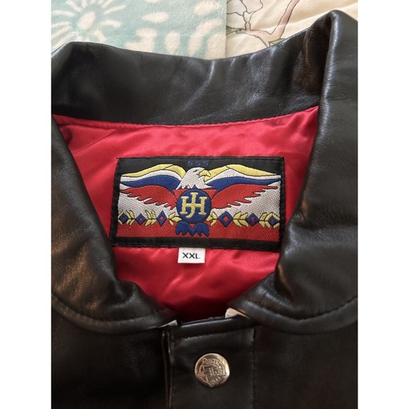Vintage JH Design Boston Market Leather Jacket XXL Premier Edition USA Promo HTF - Picture 6 of 16